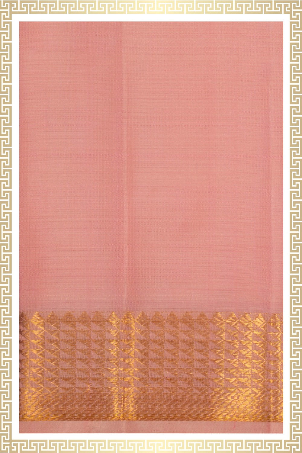 Image of Kanchi Silk Pink Dhoti With Kanduva (8 X 4)